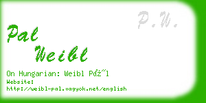 pal weibl business card